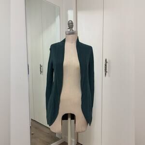 a new day Women's Green Open Front Lightweight Casual Cardigan Small